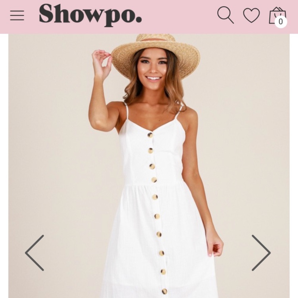 White Midi Showpo Summer Dress